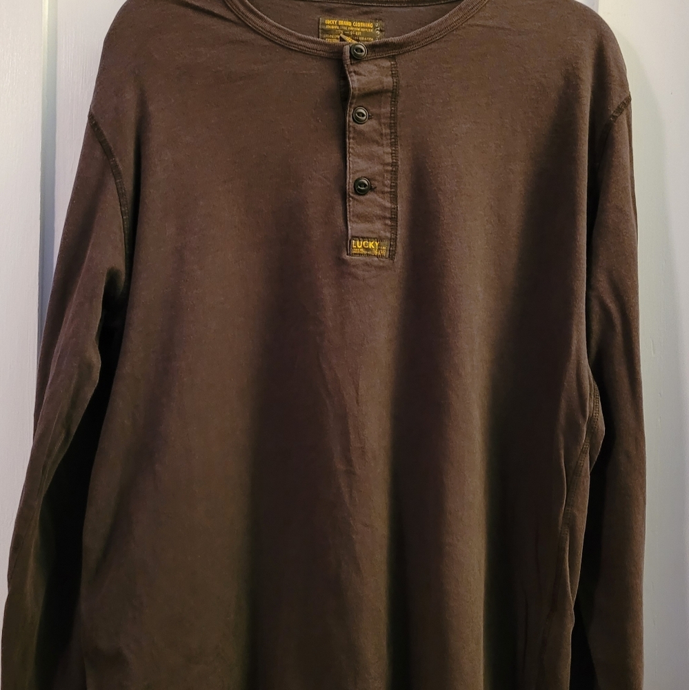 Lucky Brand 100% cotton long sleeve Men's shirt